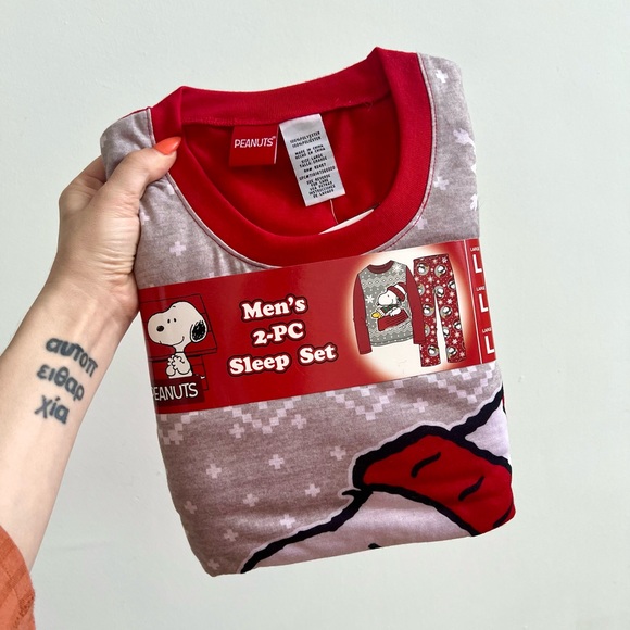 Peanuts Other - BNWT 🐶❤️ PEANUTS Men’s 2️⃣-Piece Holiday Sleep Set